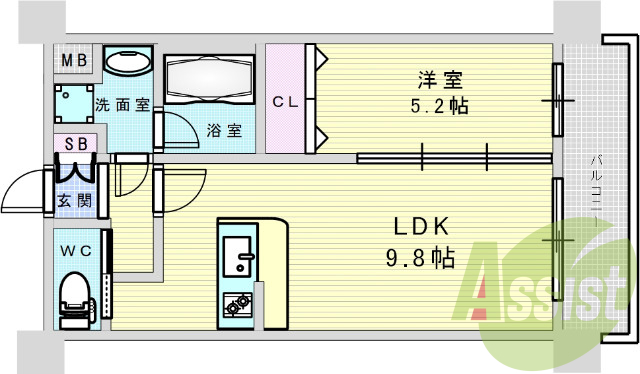 2階の間取り図
