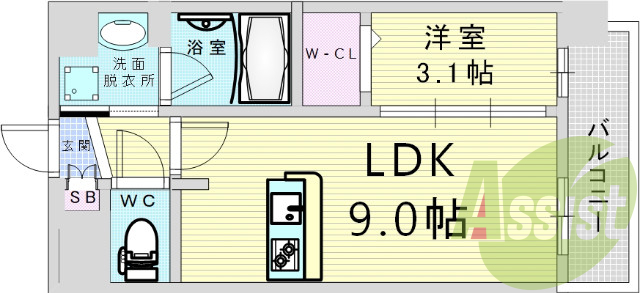 大阪市西淀川区歌島。プレサンス塚本ミッドマーク