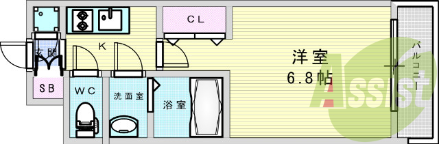 4階の間取り図