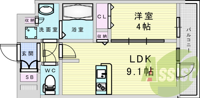 3階の間取り図