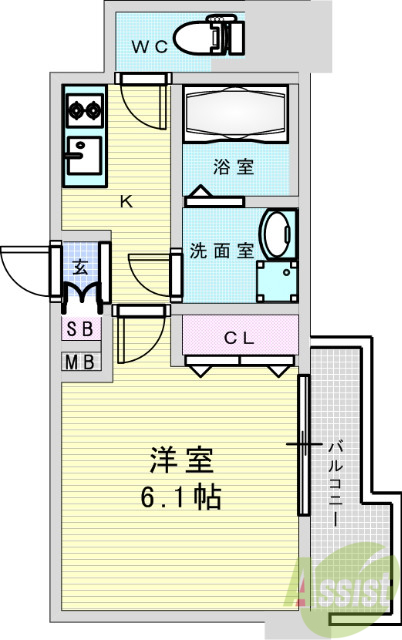 7階の間取り図