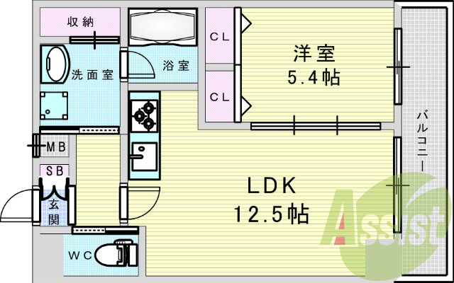 13階の間取り図