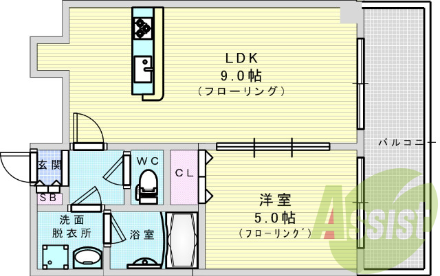 7階の間取り図
