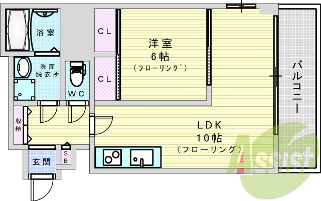 9階の間取り図