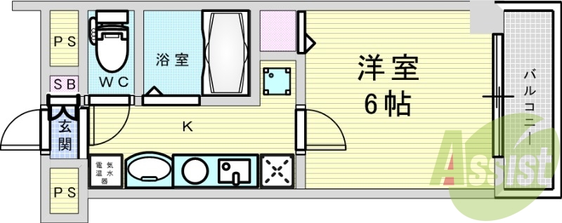 1階の間取り図