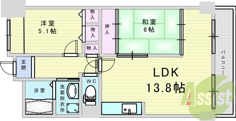 13階の間取り図