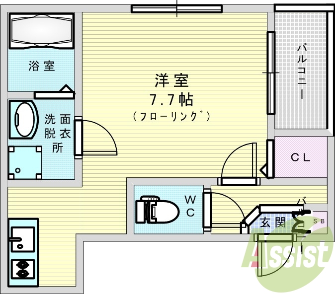 1階の間取り図