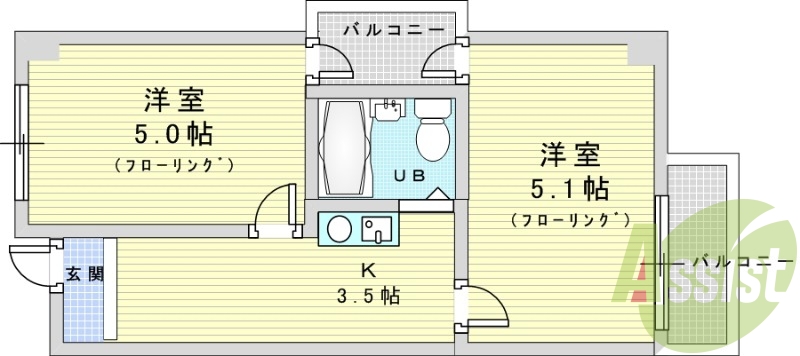 4階の間取り図