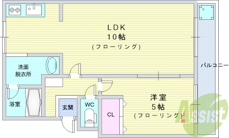 1階の間取り図