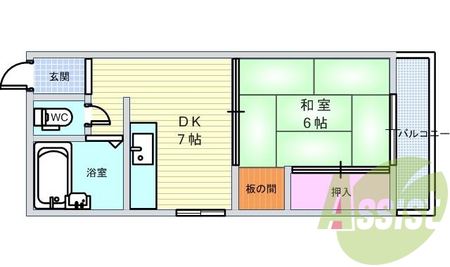 1DK(35.0平米)TVモニター・