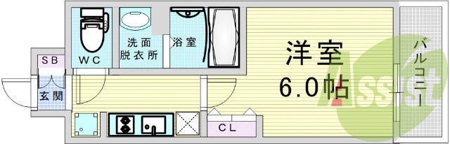 大阪市北区中津。プレサンス梅田ヴェルテ
