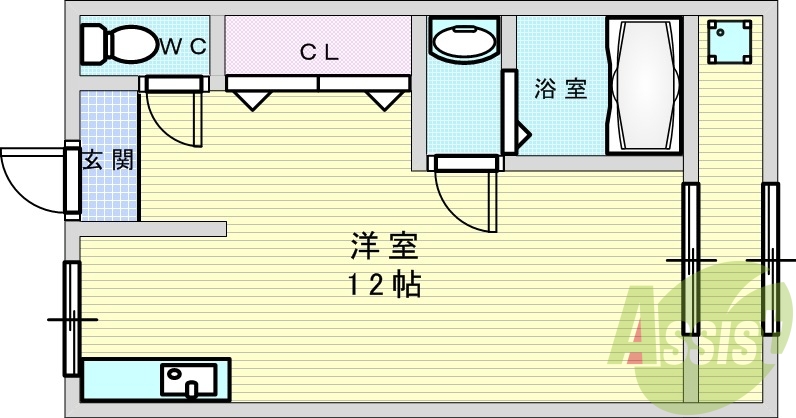 2階の間取り図