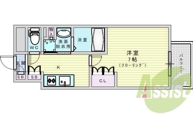 9階の間取り図