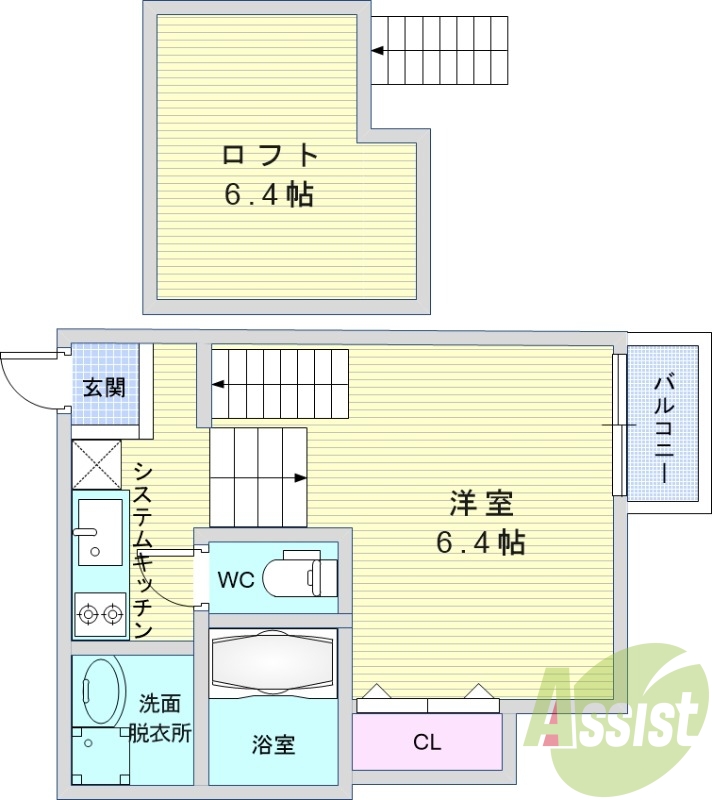 2階の間取り図