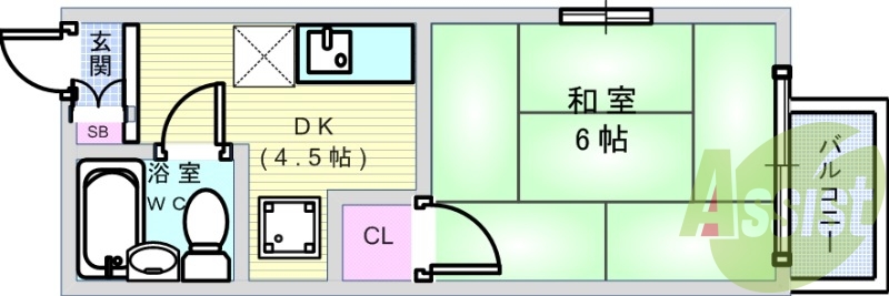1階の間取り図