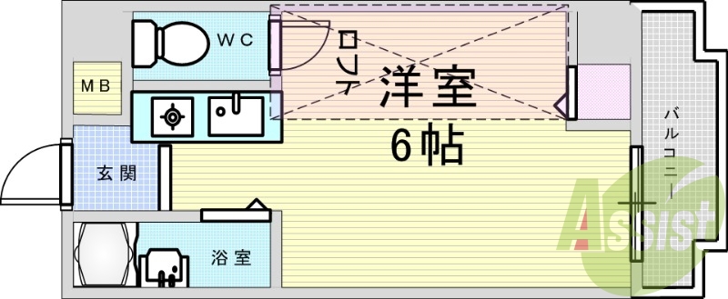 4階の間取り図
