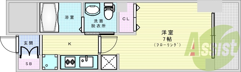 2階の間取り図