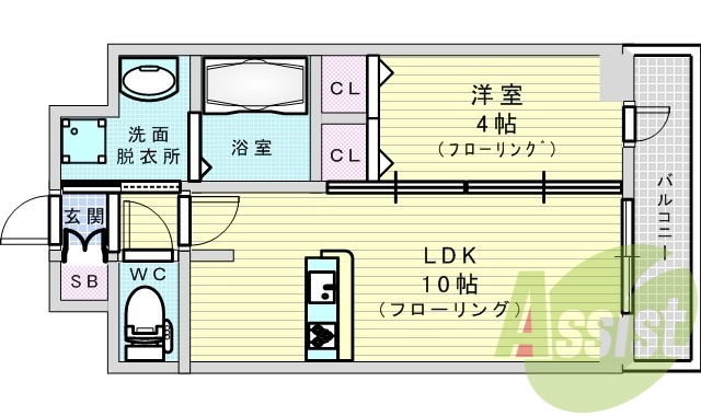 6階の間取り図