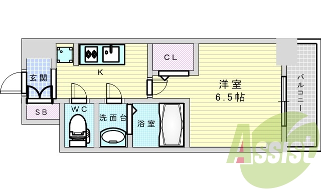 7階の間取り図