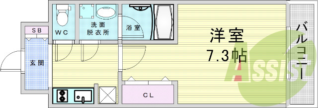 5階の間取り図