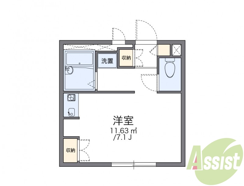 1階の間取り図