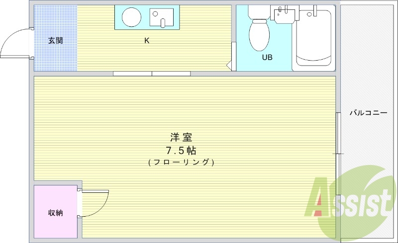 4階の間取り図