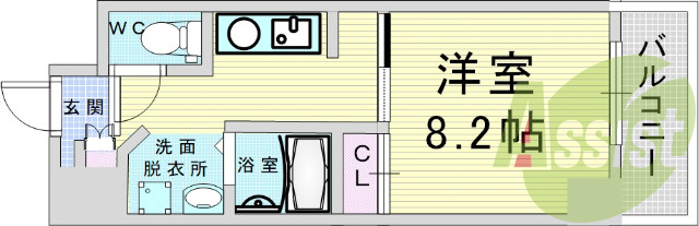 9階の間取り図