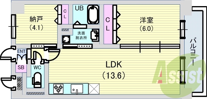 5階の間取り図
