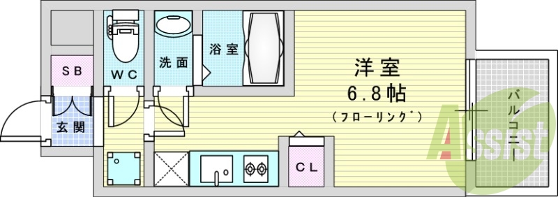 4階の間取り図