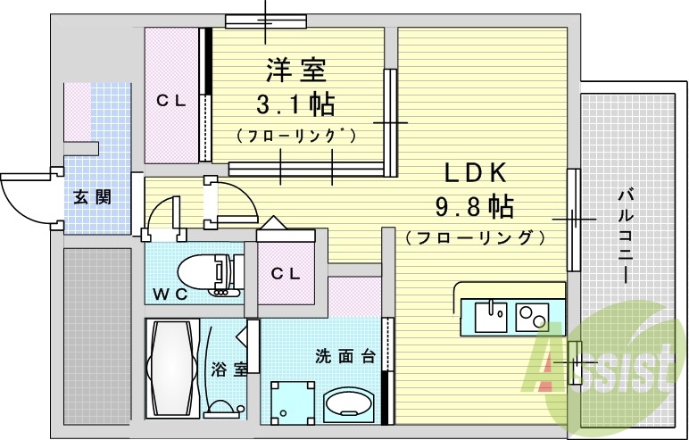 11階の間取り図