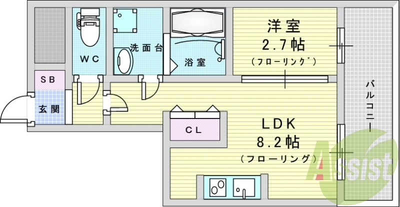 9階の間取り図