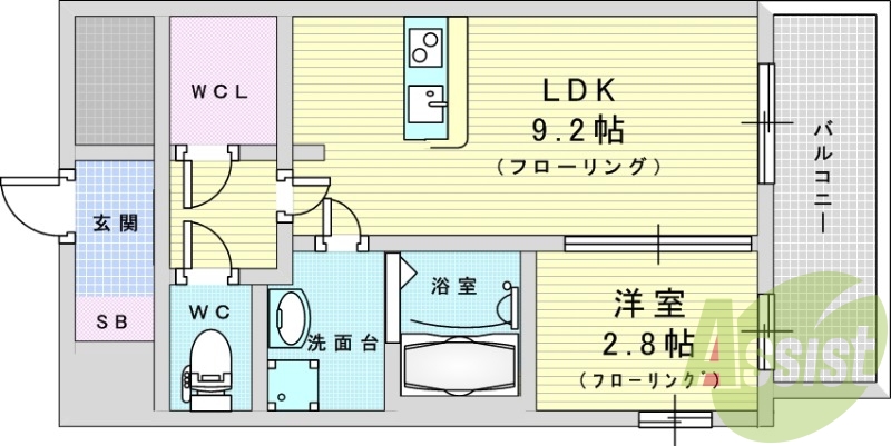 4階の間取り図