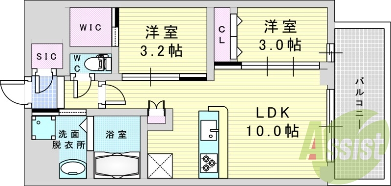 13階の間取り図