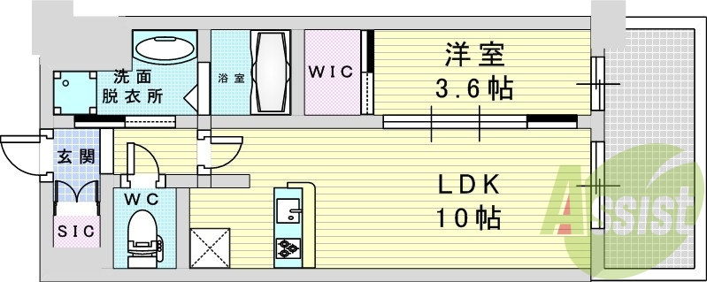 8階の間取り図