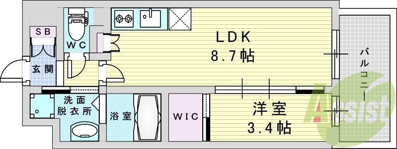 13階の間取り図