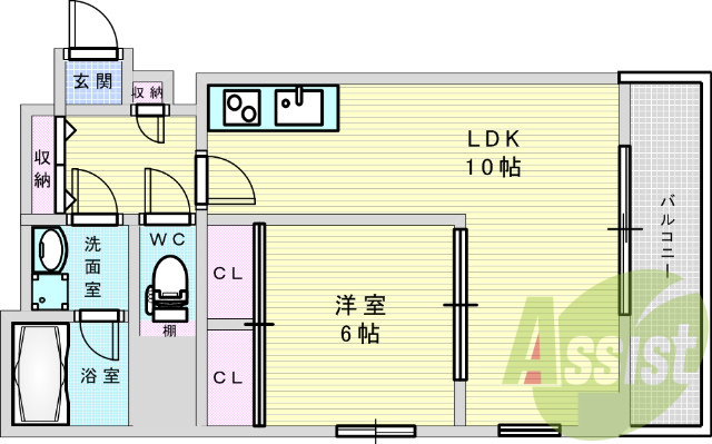 6階の間取り図