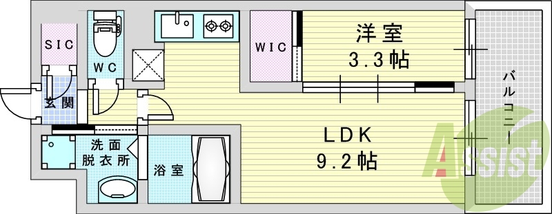 2階の間取り図