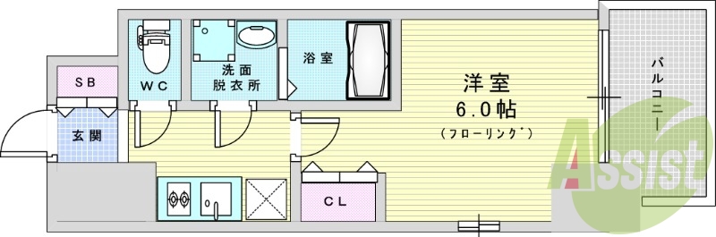 2階の間取り図