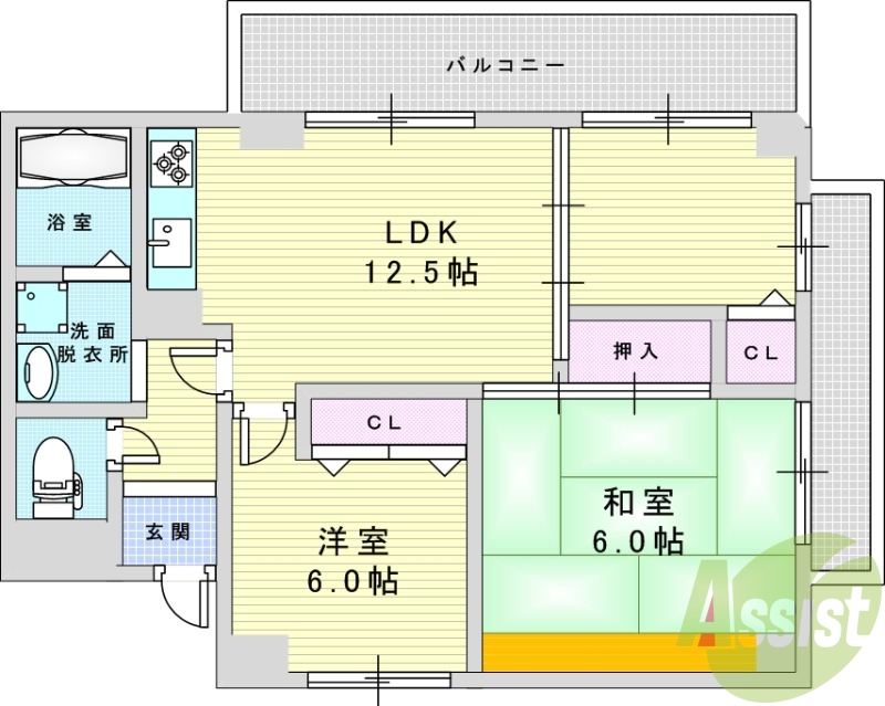 1階の間取り図