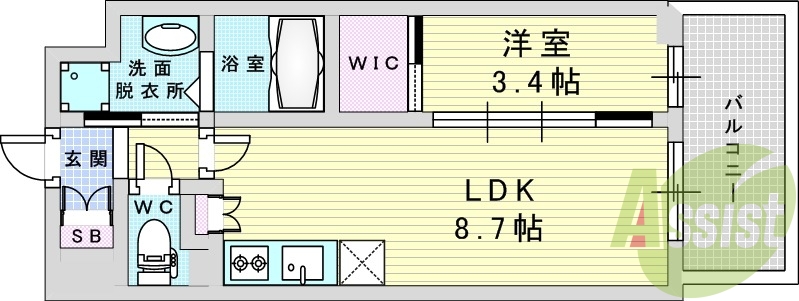 7階の間取り図