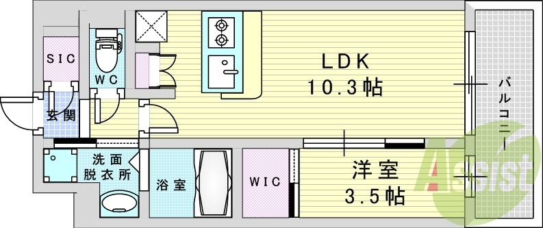 7階の間取り図