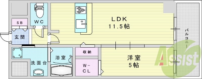 9階の間取り図