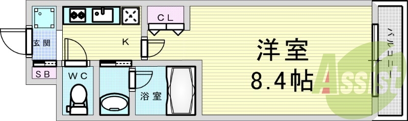 2階の間取り図