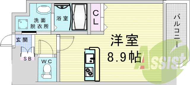 大阪市北区天満2丁目、プレサンス天満橋アンジェ