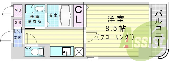 北区天神橋１丁目。ジェルメ。