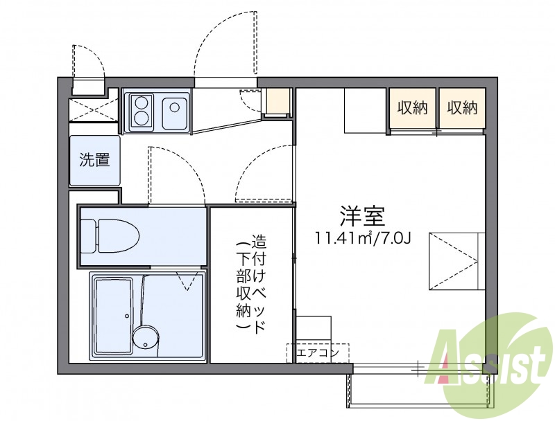代表的な間取のため実際の間取とは異なる場合があります