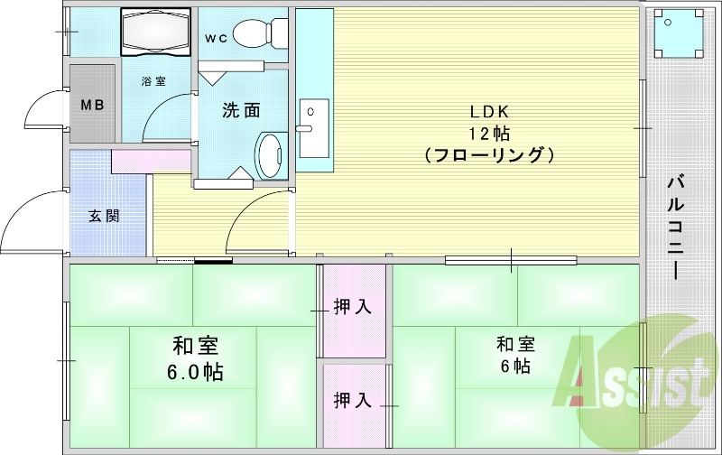 3階の間取り図