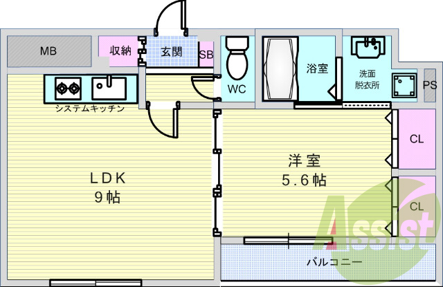 1LDK.ペット飼育可能(小型犬).オール電化.オートロック