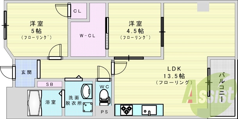 3階の間取り図