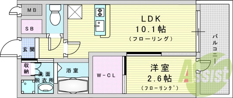 9階の間取り図